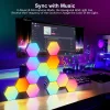 Hexagonal Splicing RGB Intelligent Sound Pickup Gaming Atmosphere Lamp Honeycomb Live Broadcast Odd Light Board Background Wall Decoration Quantum Lamp