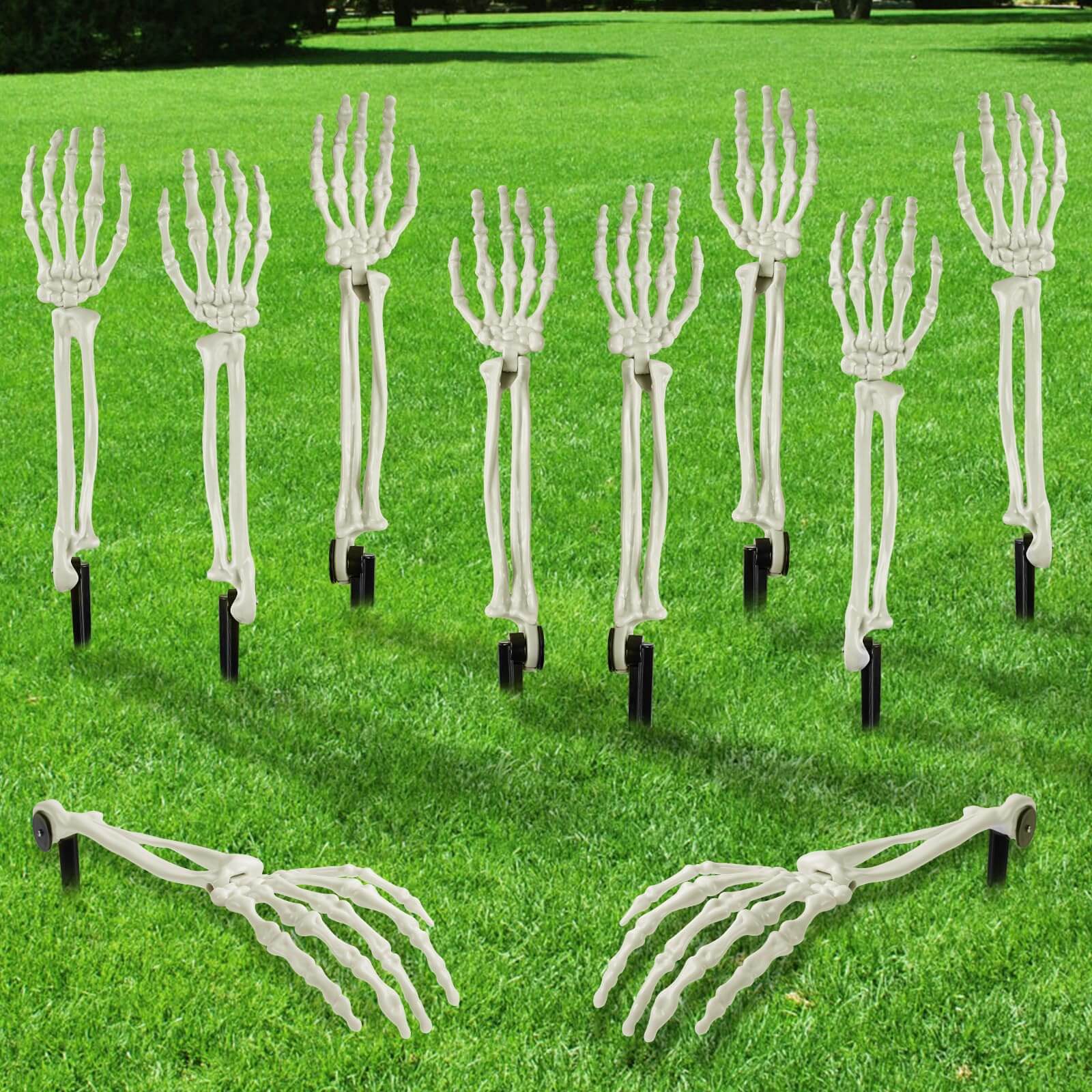 18" Halloween Skeleton Stakes (10 PCS)