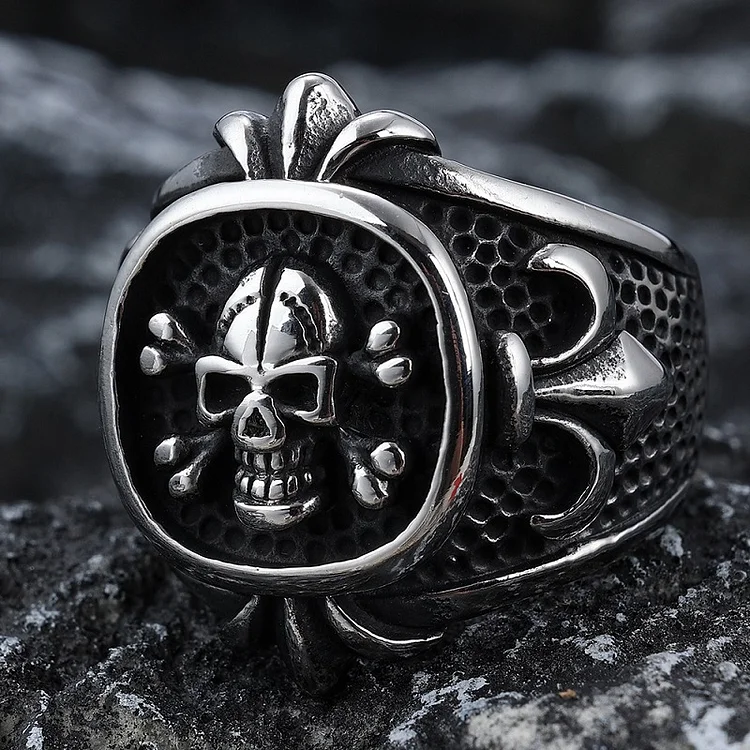 Vintage Personalized Skull Head Ring