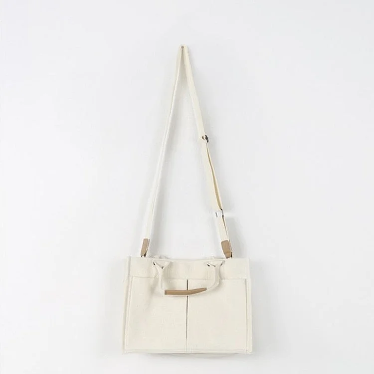 Women's Shoulder Bag Canvas Bag Sewing Thread Handbag Luxury Handbags Women Bags Designer Multi-Pocket Large Capacity Tote Bag