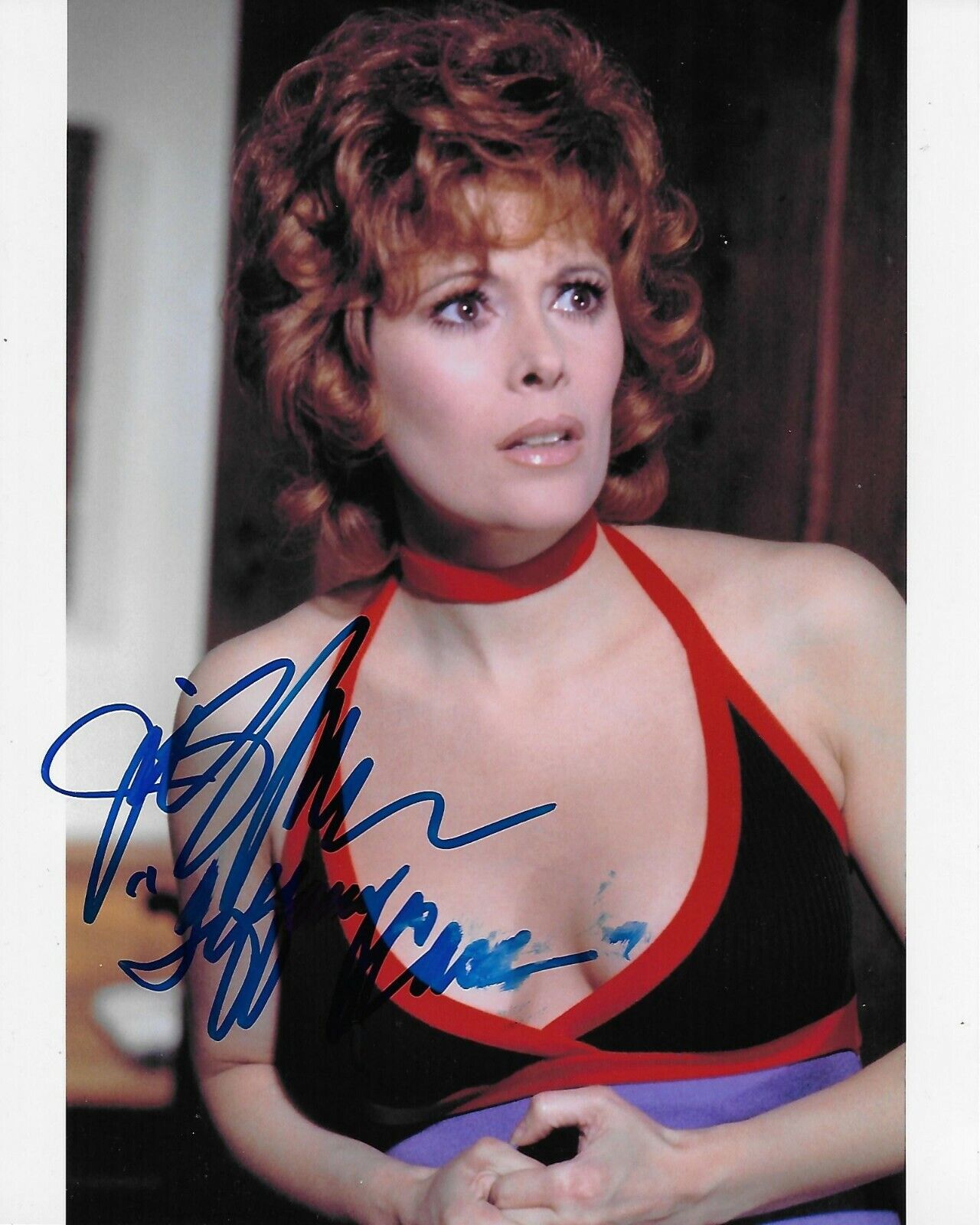 Jill St. John Bond 007 Original Autographed 8X10 Photo Poster painting (slightly smudged) #2