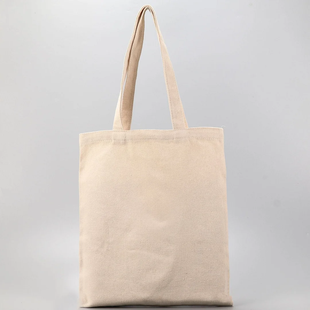 Large Capacity Canvas Tote Shoulder Bag Fabric Cotton Cloth Reusable Shopping Bag Eco Tote Bag Casual Beach HandBag Daily Use