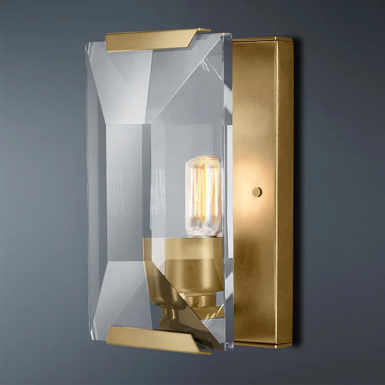 Single Light, Harlown Crystal Linear Sconce Vjlight