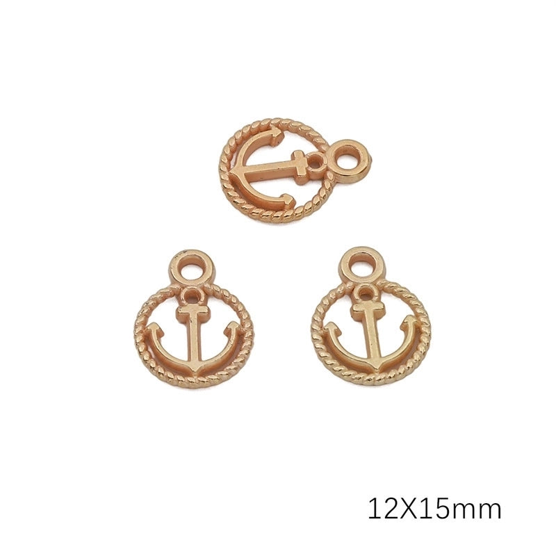 20 PCS/Package 304 Stainless Steel Solid Color Jewelry Accessories Pendant