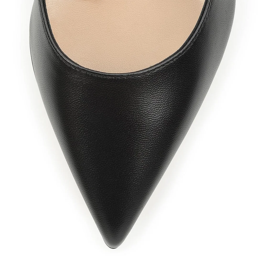 Women's Rhinestone Sculptural Heel Pointed Toe Dressy Black Pumps