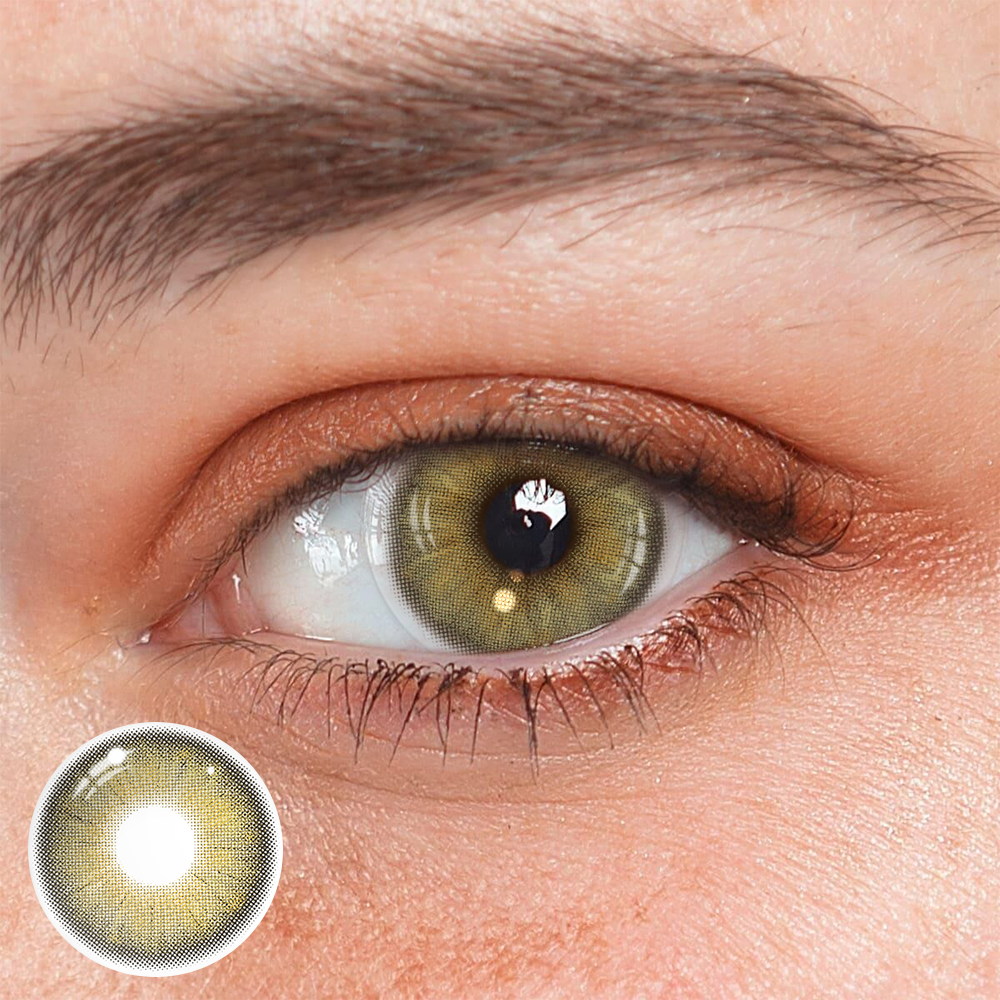 Coral Sandy Brown Colored Contact Lenses