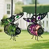 In-Sect Simulation Light with Elastic Spring Lights Decorations Figurine Solar Hanging Flying Insects Lamp for Outdoor
