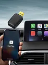 Wireless Carplay Android Auto Adapter Smart AI Box Plug and Play Voice Assistant