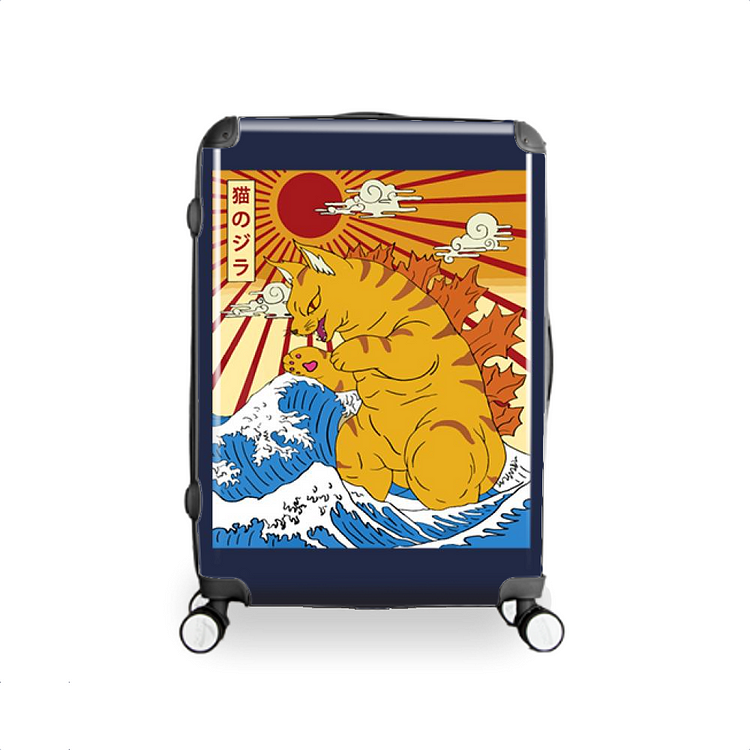 Catzilla Sunset, Godzilla Hardside Luggage