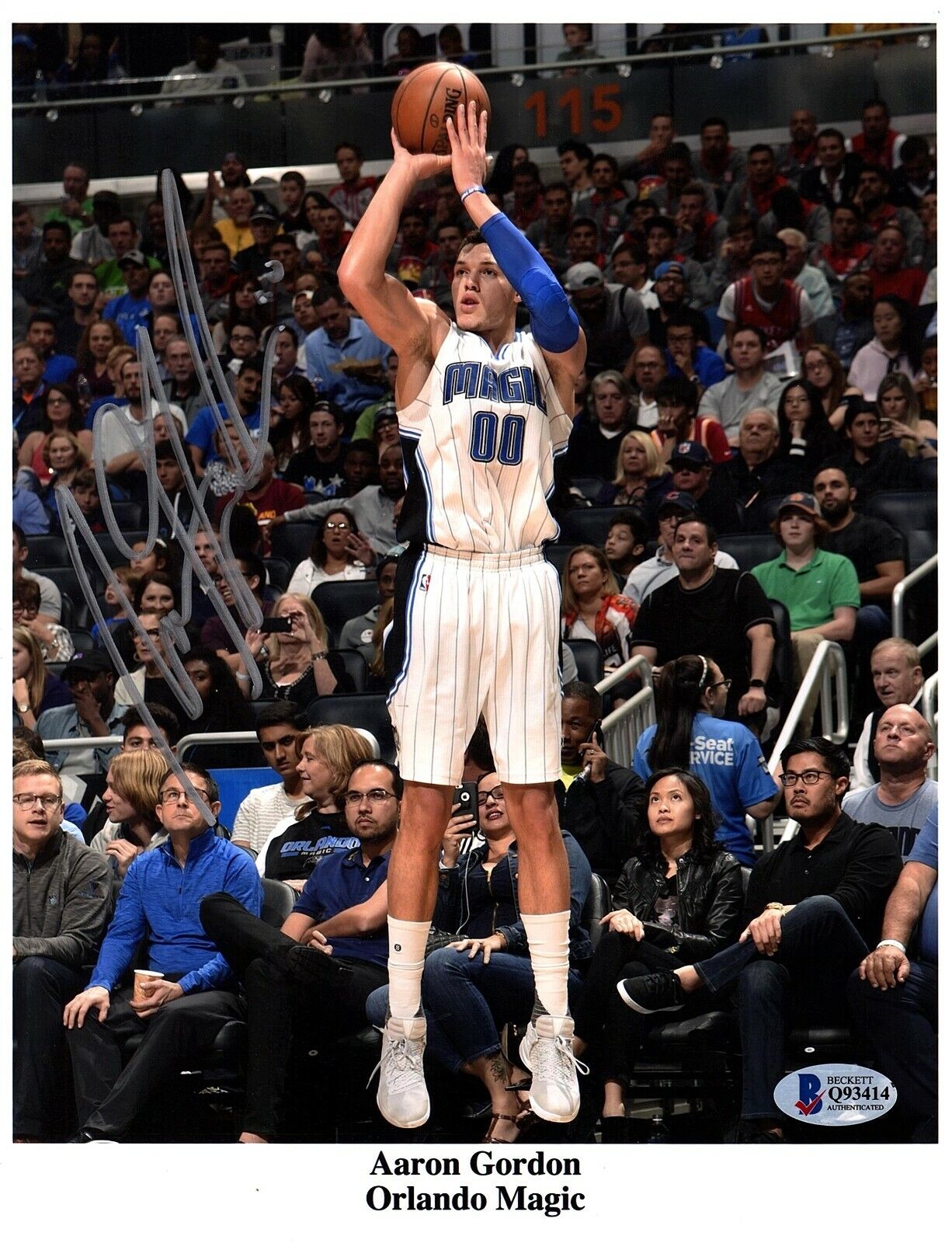 AARON GORDON Signed 8X10 Photo Poster painting ORLANDO MAGIC