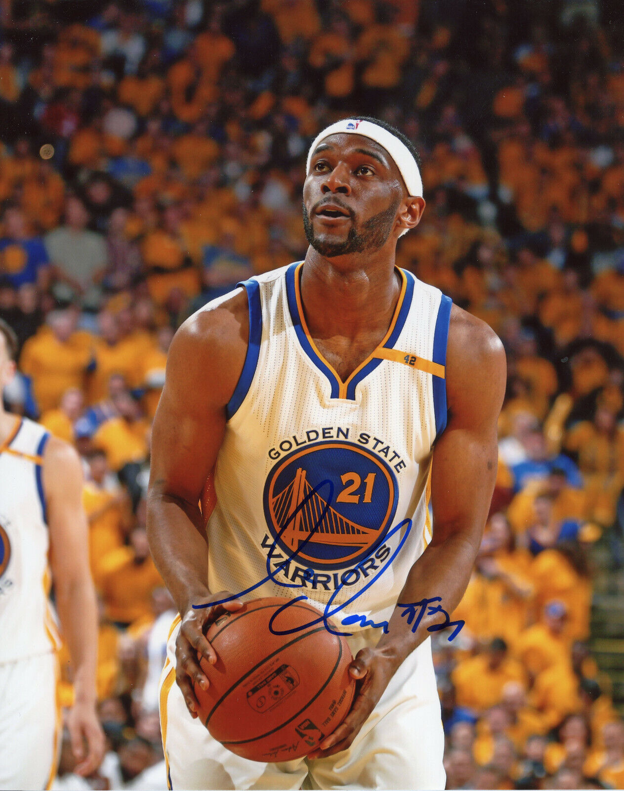 Ian Clark Autographed 8x10 Golden State Warriors#S1452