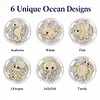[Upgrade]6pcs/set DIY Diamond Painting Waterproof Case Classic Animal Pearl Art Coaster Gift Decor Set