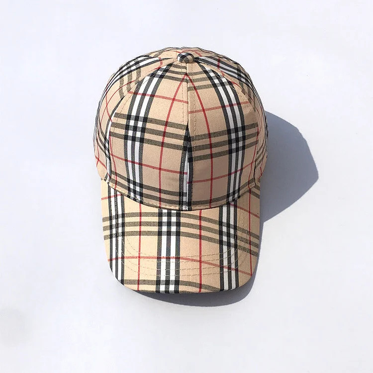 Vintage Check Baseball Cap Plaid