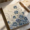 (30x40cm)DIY Pearl Painting Framed Flower Handmade Pearl Material Art Kit Living Room Decor