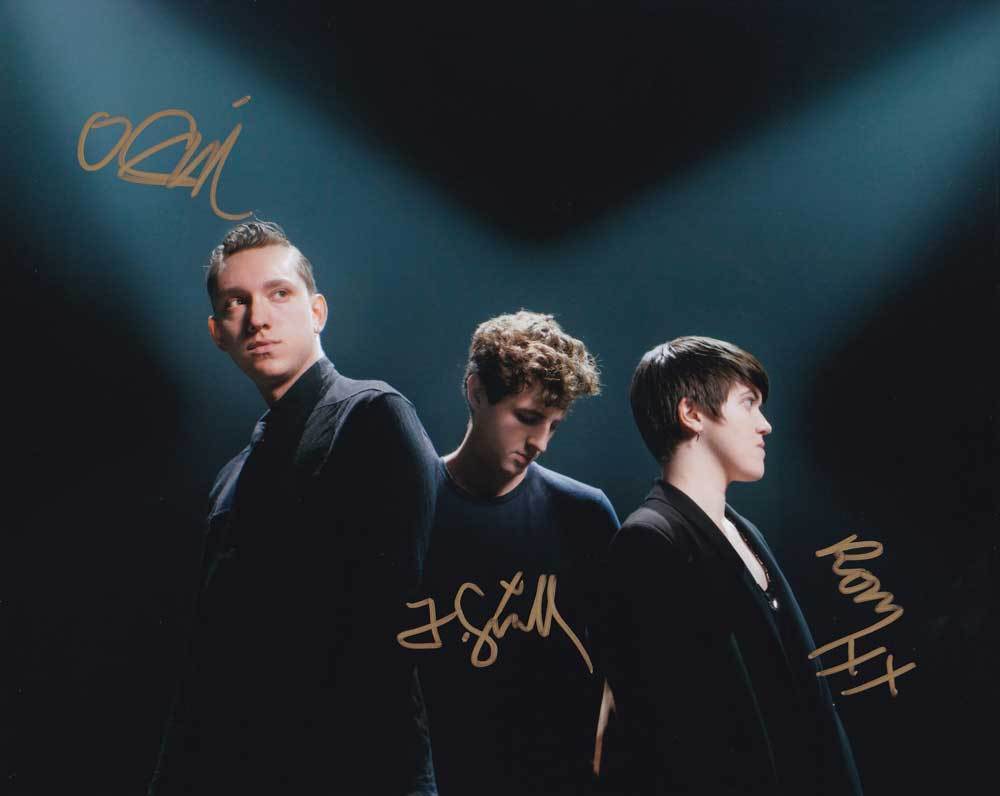 The xx In-Person AUTHENTIC Autographed Group Photo Poster painting SHA #46796