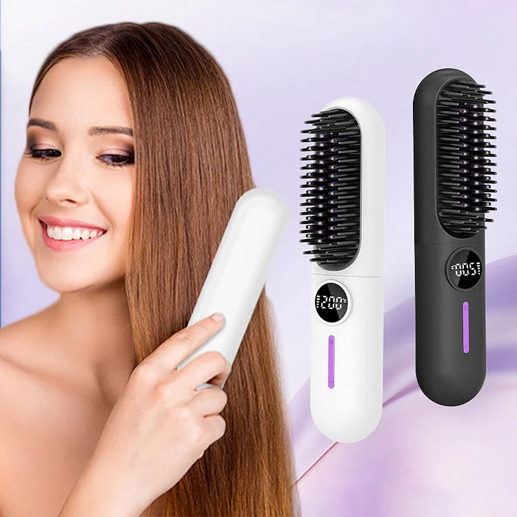 🔥 Portable Cordless Hair Straightening & Curling Combs