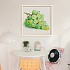 Food Series: Grapes-14CT Stamped Cross Stitch Egyptian Cotton 50*50cm/19.69*19.69in tapestrymarket