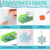 Flocon de neige-idées de bricolage irrégulières-boucles d’oreilles double face