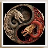 Dragon-11CT Stamped Cross Stitch Kit(40*40cm)