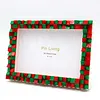 Chirstmas DIY Building Block Photo Frame Kit,Creative Handmade Assembled Photo Frame Handmade Craft Gift Home Tabletop Display Decor