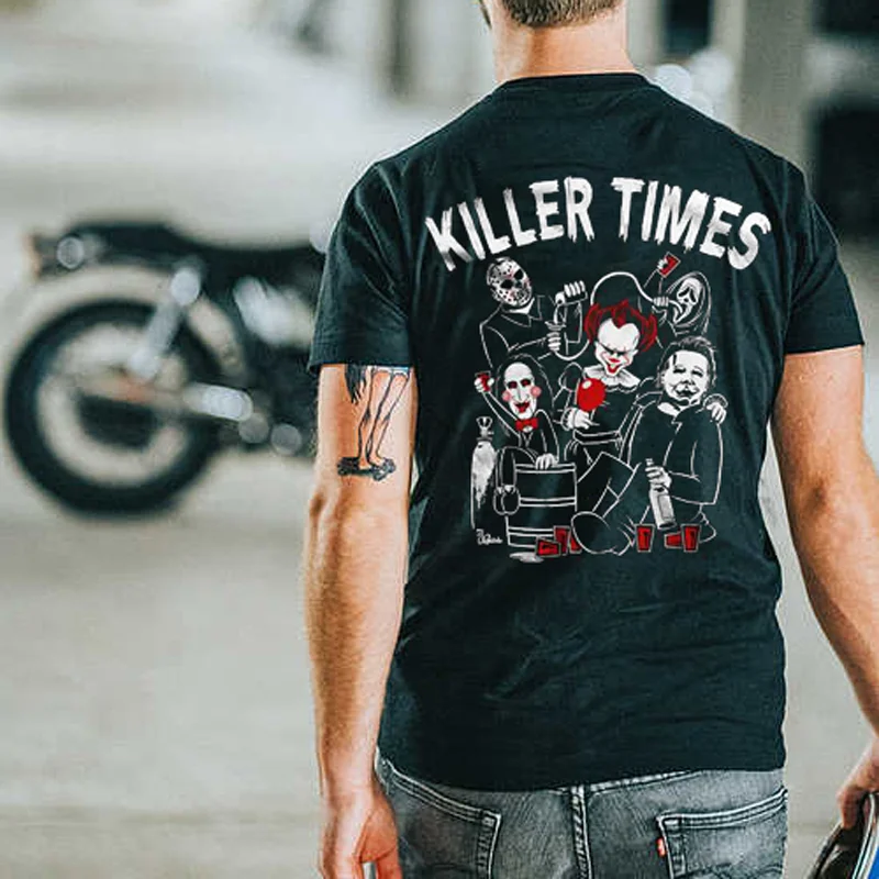 UPRANDY Killer Times Printed Men's T-shirt -  UPRANDY