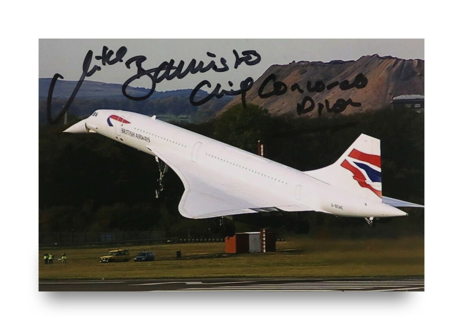 Mike Bannister Signed 6x4 Photo Poster painting Chief Concorde Pilot Autograph Memorabilia + COA