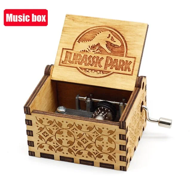 Merry Christmas Various Movie Anime Themes Music Boxes Wooden Hand Crank Birthday Gift New Year's Gift Home Decor