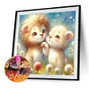 Diamond Painting -DIY Full Round Drill Lion Family(40*40 CM)
