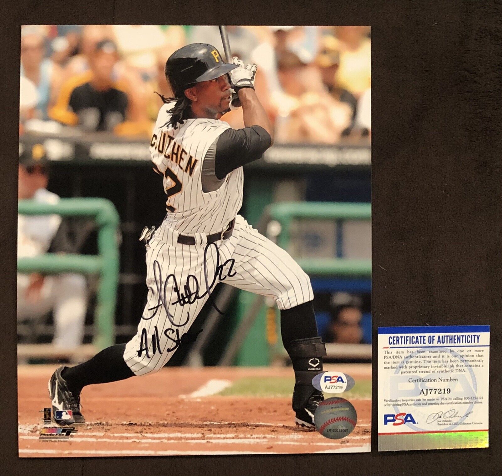 Andrew McCutchen AUTOGRAPH PITTSBURGH PIRATES MVP Signed All Star 8x10 Photo Poster painting PSA