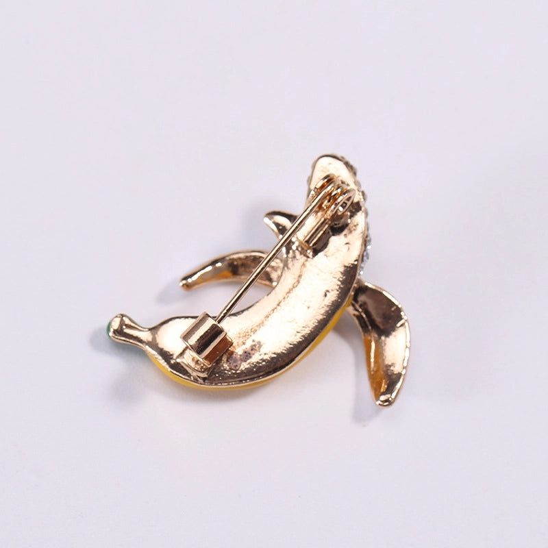 Cute Modern Style Pin Banana Alloy Women’s Brooches