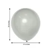 10 Pack | 18" Matte Pastel Silver Helium or Air Latex Party Balloons