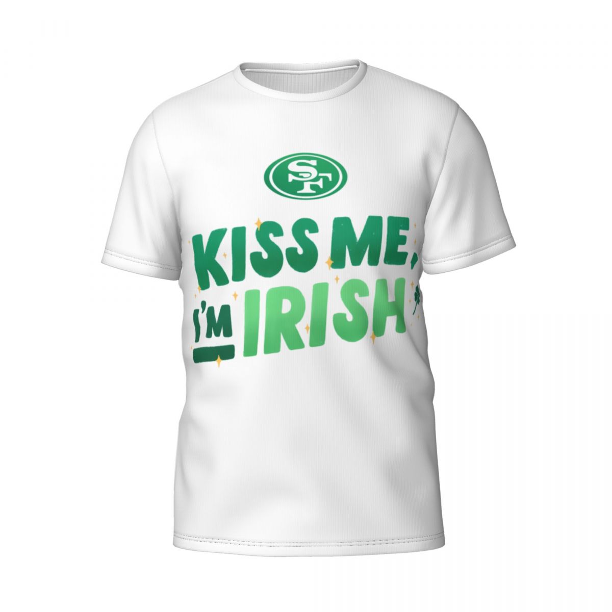San Francisco 49ers Kiss Me I'm Irish St. Patrick's Day Printed Men's T-Shirt