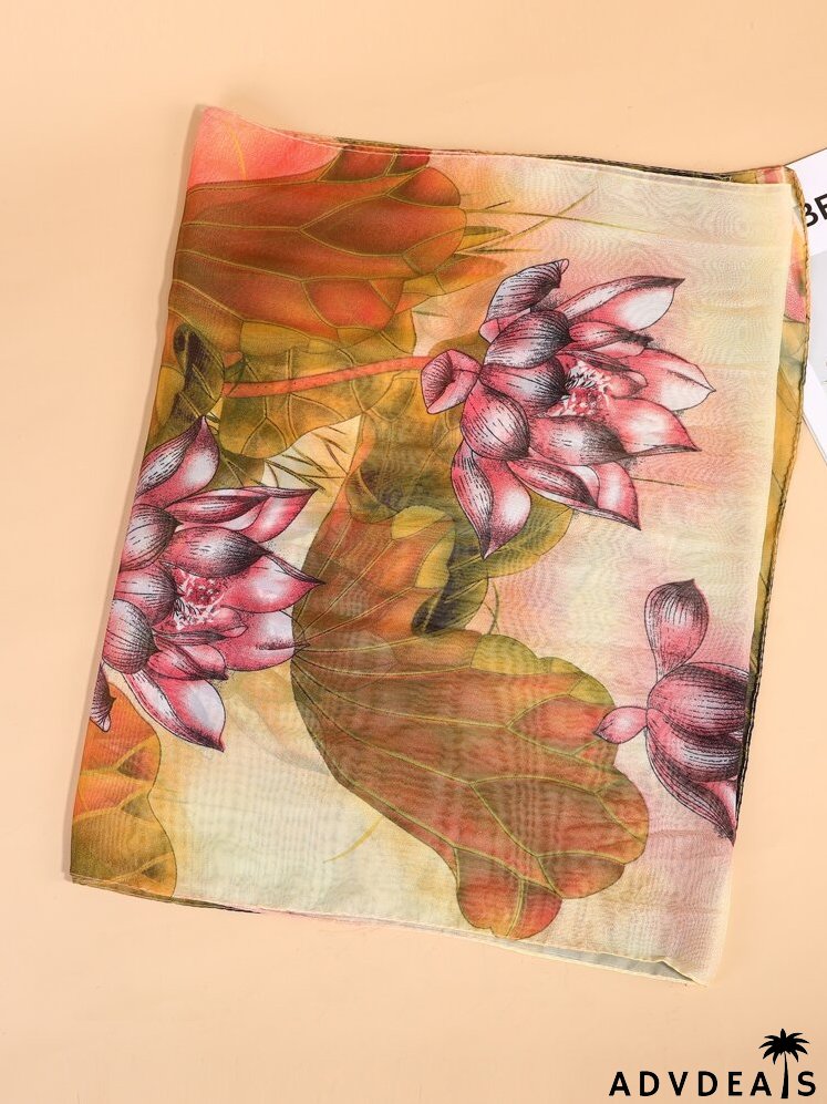 Flower Print Scarf