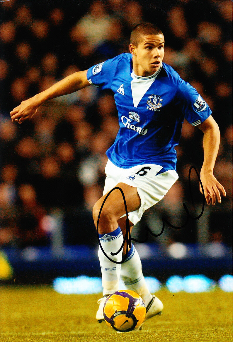 Everton F.C Jack Rodwell Hand Signed Photo Poster painting 12x8 5.