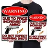 Warning - Vintage Metal Signs - 30*40cm - Warning
