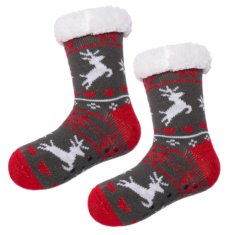 Unisex Christmas Warm Non-slip Carpet Socks