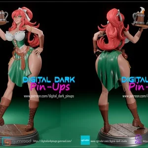 Pornhint Barmaid 25cm Model With SFW And NSFW Versions NSFW