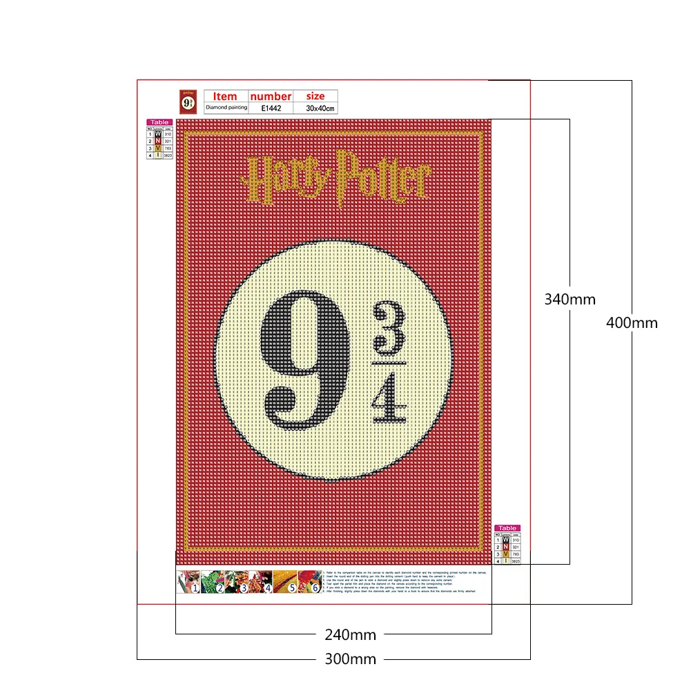 Diamond Painting - Full Round Drill - Harry Potter(30*40cm)