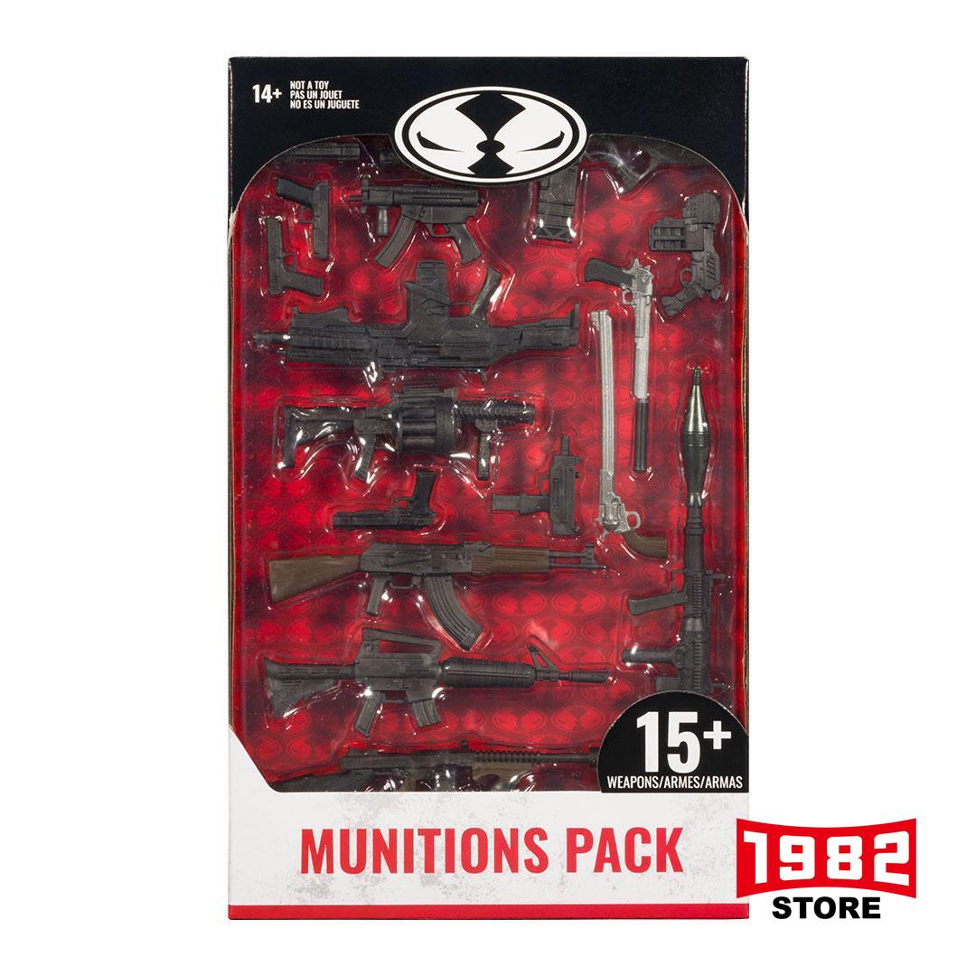 McFarlane MUNITIONS PACK 1.0 Weapon Accessory Kit for 7 Inch Action Figures 7in Collectible Toy Weapons Set for McFarlane Action Figure Dolls Military Gear Accessories for 7 Inch Scale Toy Figures