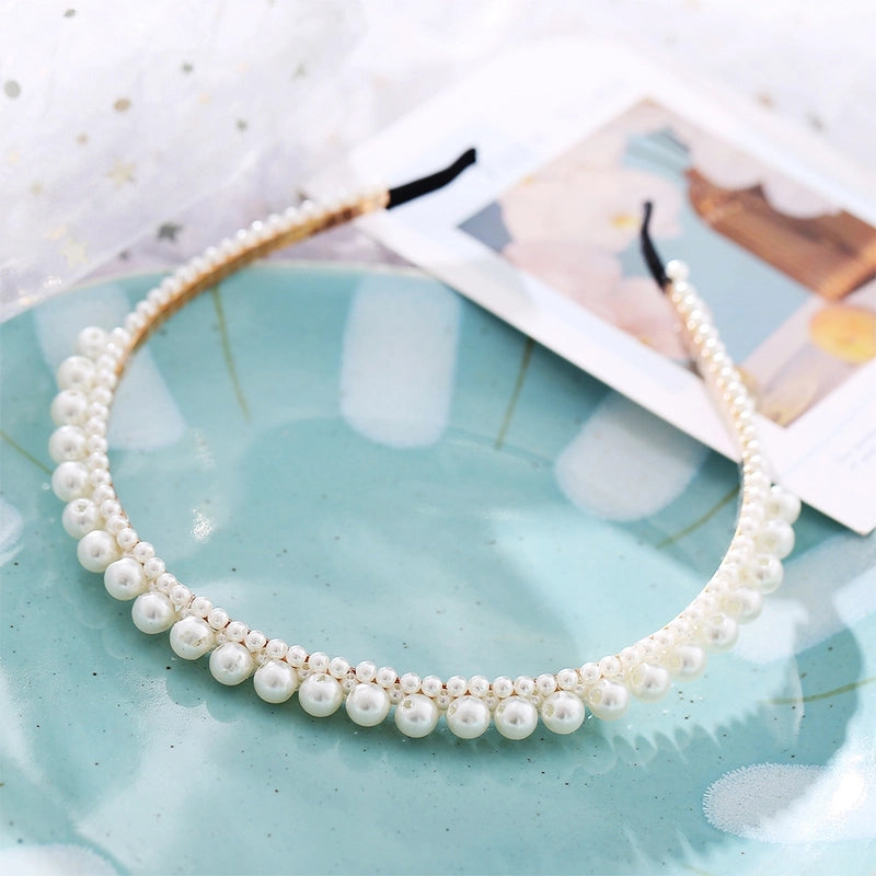 Simple Wave Pearl Headband