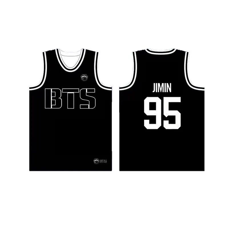 BTS World Tour Basketball Jersey | Black Member Edition 💜