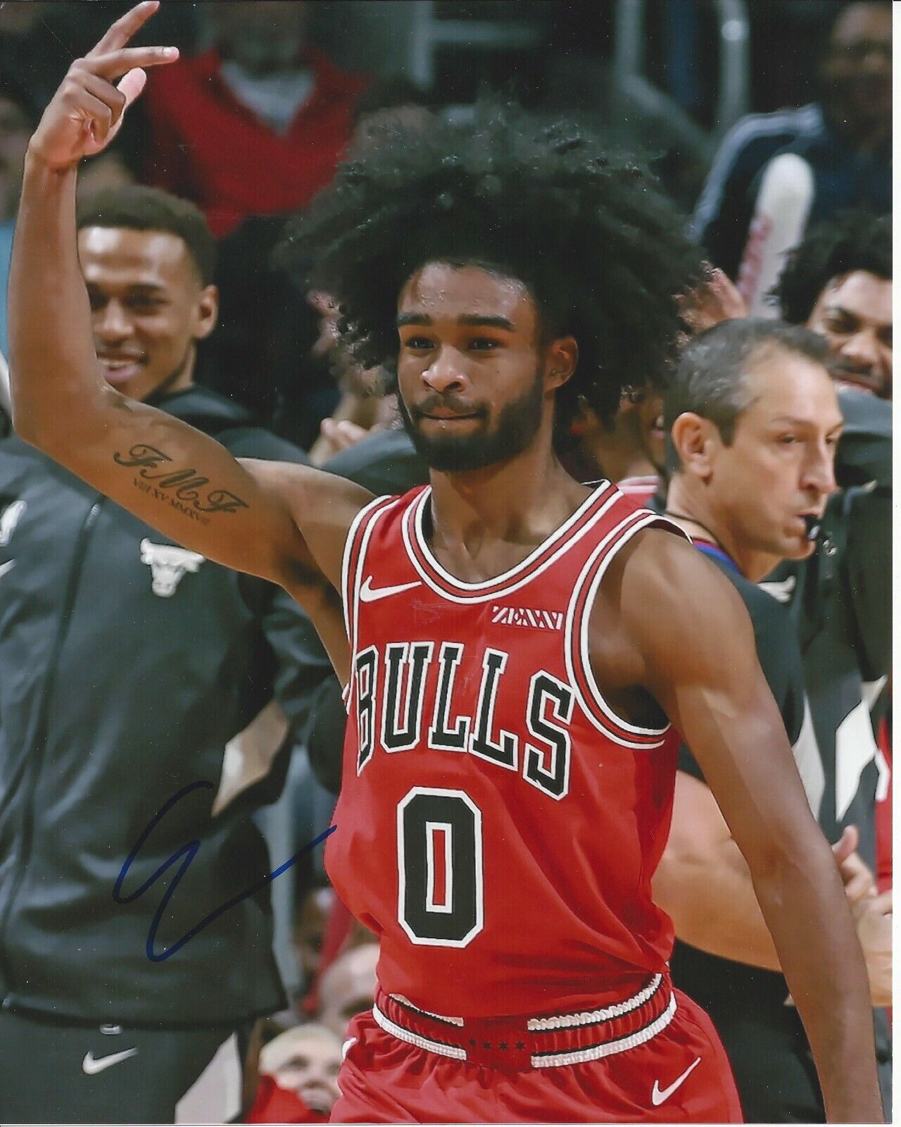 Coby White Autographed 8x10 Chicago BullsB139