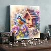 Framed Diamond Painting - Full Round Drill - Bird (25x25cm)