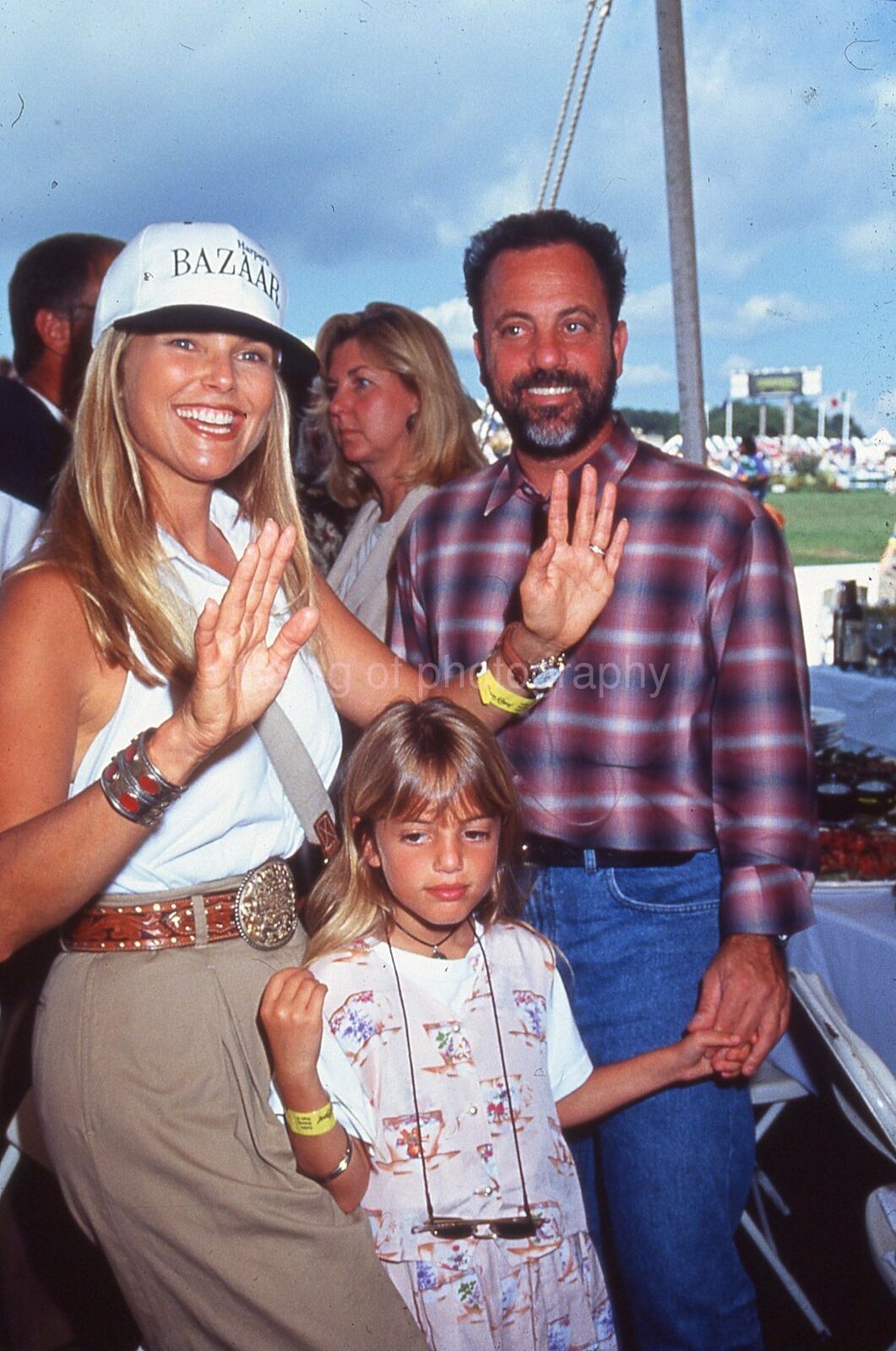 BILLY JOEL Model CHRISTIE BRINKLEY 35mm FOUND SLIDE Transparency Photo Poster painting 09 T 3 R