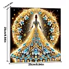 (Pre-Framed)Diamond Painting-DIY Crystal Rhinestone Back View Girl(25x25cm)