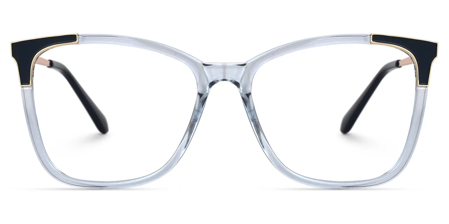 Caleigh Hellblau Quadratisch Brille Hellblau