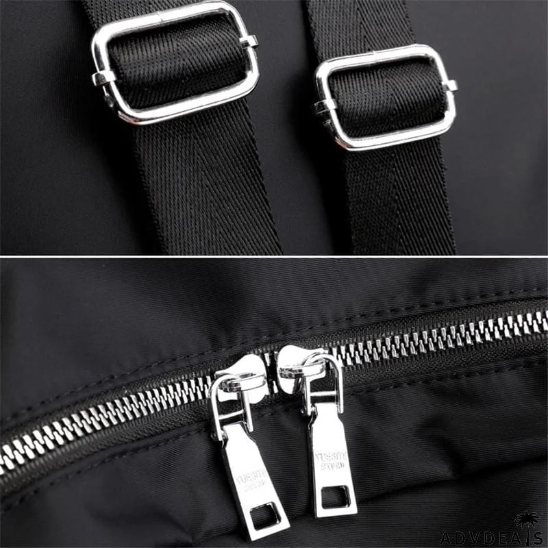 Great Simple Design Single Flat Top Handle All-Around Zip Fastening Backpack