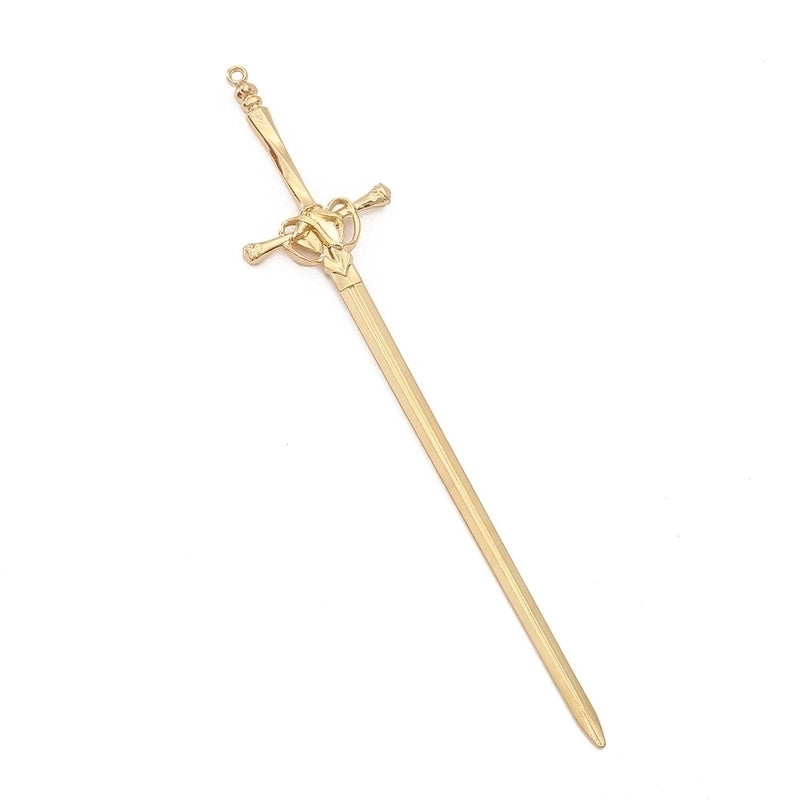 Unisex Chinoiserie Retro Ethnic Style Geometric Sword Alloy Plating Hairpin