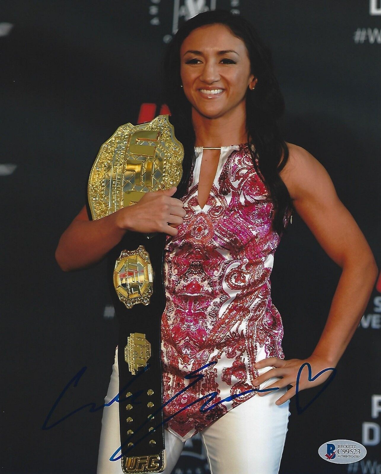 Carla Esparza Signed 8x10 Photo Poster painting BAS Beckett COA UFC TUF 20 Picture Autograph 185