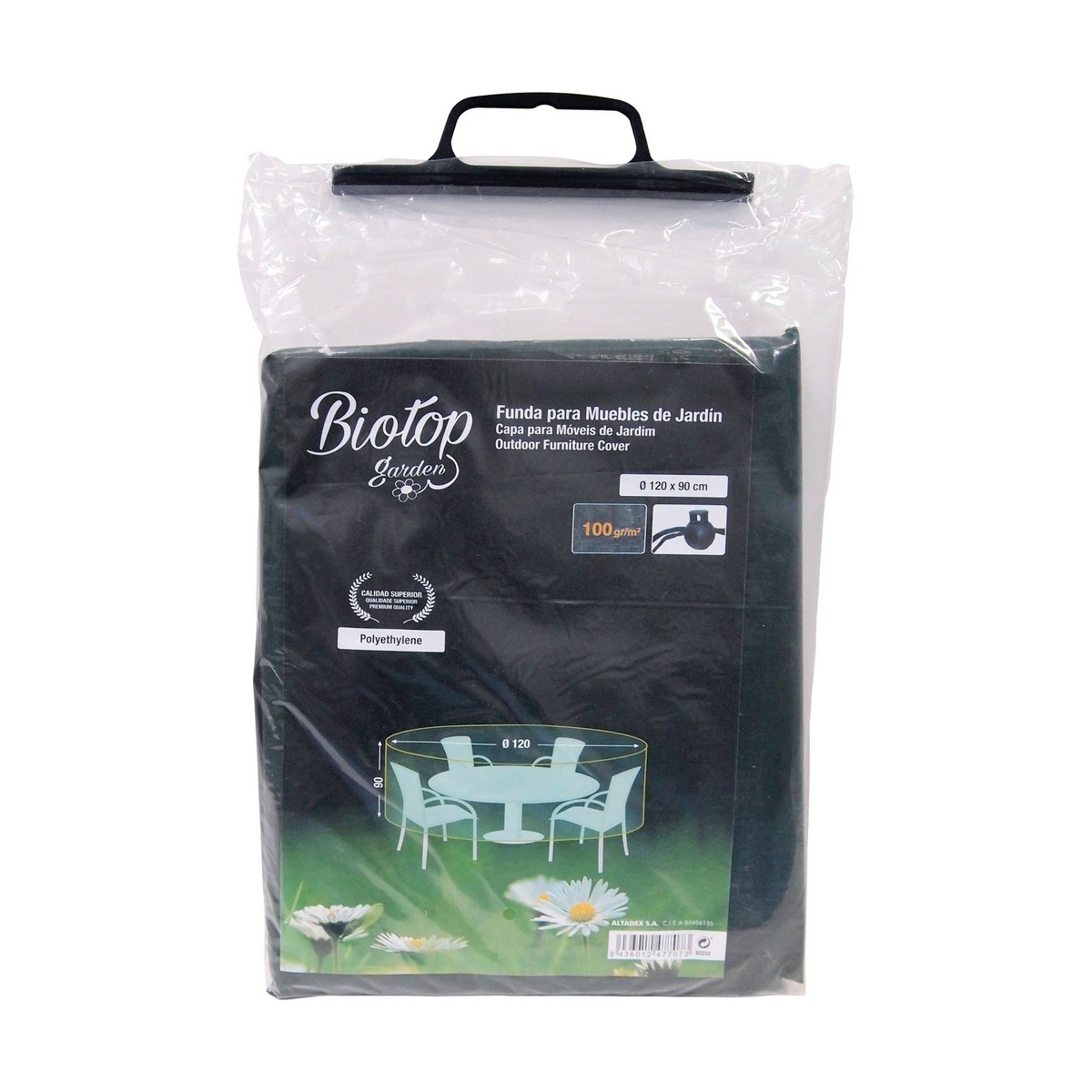 Protective Case Altadex Garden furniture Green Polyethylene Plastic 120 x 90 cm 100gr/m&sup2;